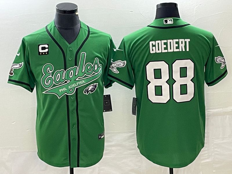 Men Philadelphia Eagles #88 Goedert Green Co Branding Game NFL Jersey style 4->philadelphia eagles->NFL Jersey